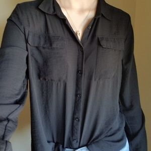 Black button up shirt